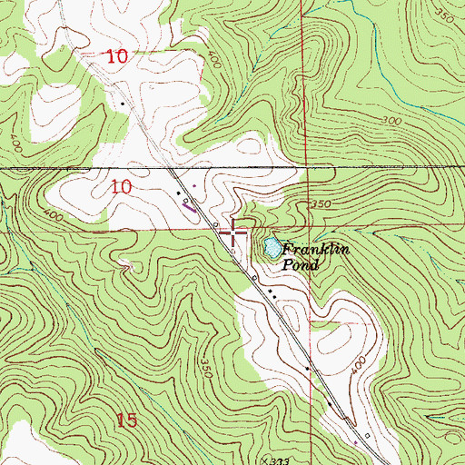 Topographic Map of Franklin Pond, AL