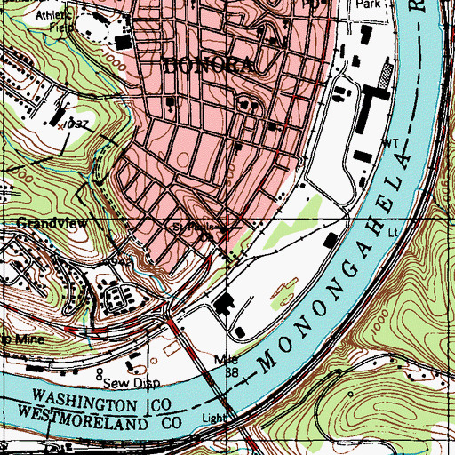 Topographic Map of Saint Pauls Church, PA