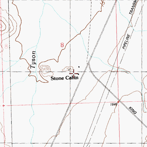 Topographic Map of Stone Cabin, AZ