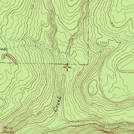 Topographic Map of Sand Run, PA
