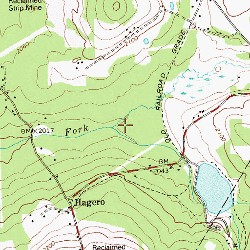 Topographic Map of Sandy Run, PA