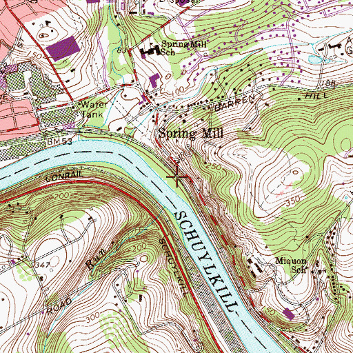 Topographic Map of Sawmill Run, PA