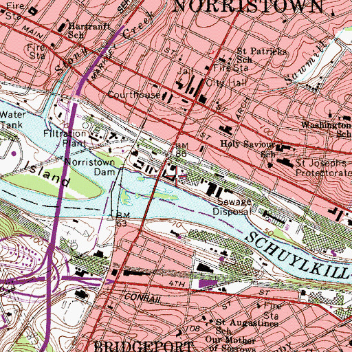 Topographic Map of Sawmill Run, PA
