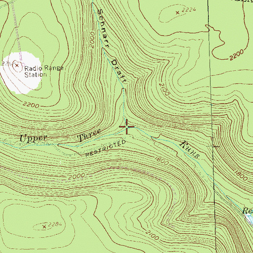 Topographic Map of Schnarr Draft, PA