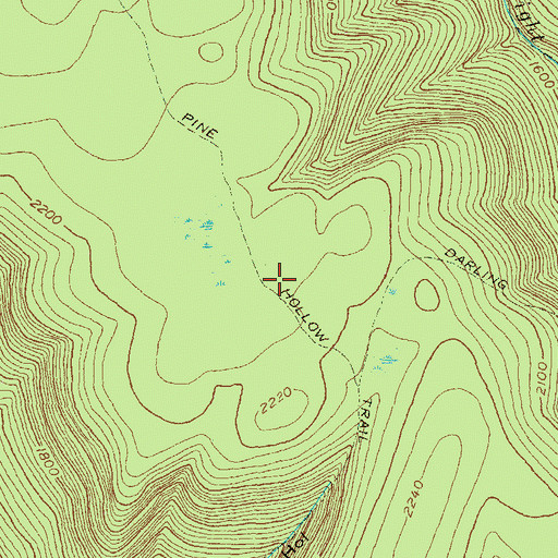 Topographic Map of Scotch Pine Hollow Trail, PA