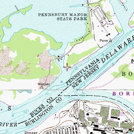 Topographic Map of Scotts Creek, PA