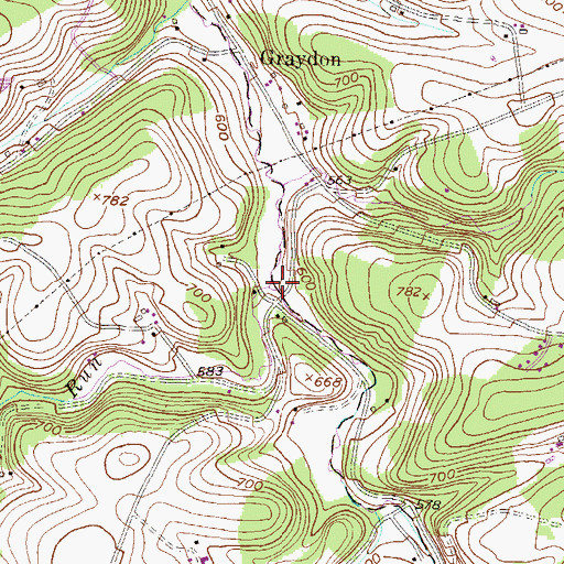 Topographic Map of Seaks Run, PA