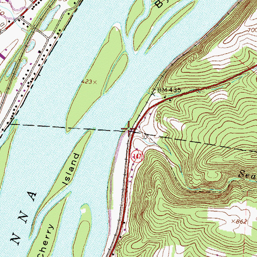 Topographic Map of Sealholtz Run, PA
