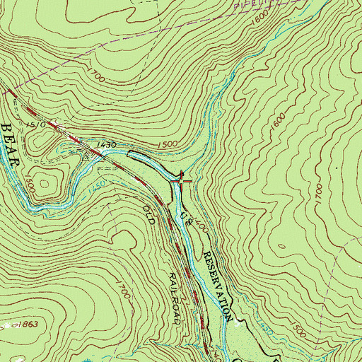 Topographic Map of Shades Creek, PA
