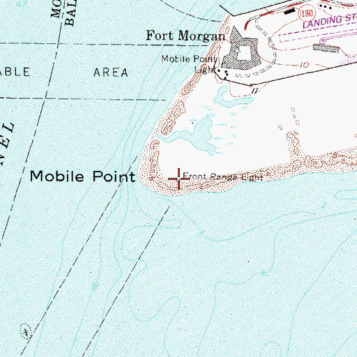 Topographic Map of Front Range Light, AL