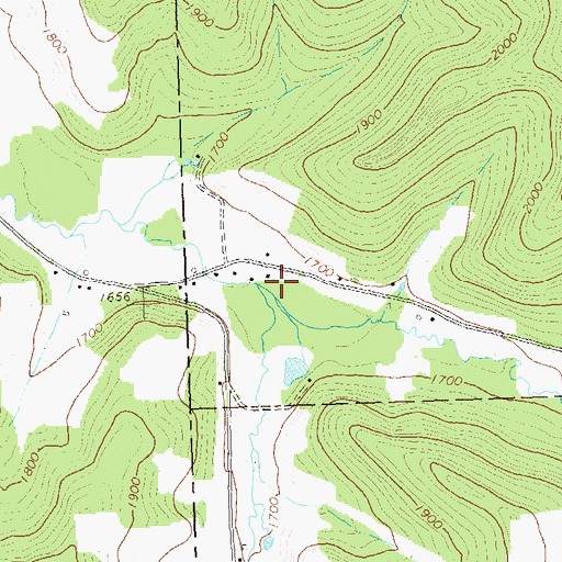 Topographic Map of Shaytown Branch, PA