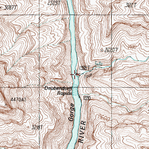 Topographic Map of Stone Creek, AZ