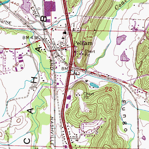 Topographic Map of Fungo Valley, AL