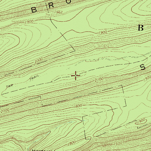 Topographic Map of Shriner Mountain, PA