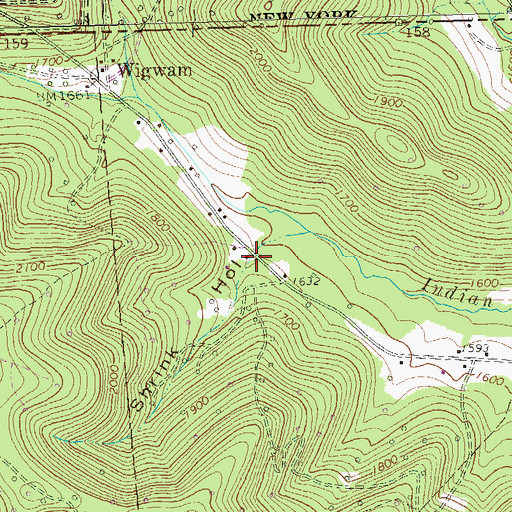 Topographic Map of Shrink Hollow, PA
