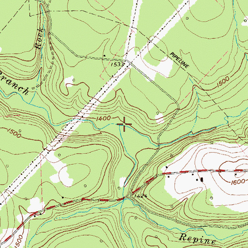 Topographic Map of Sides Run, PA