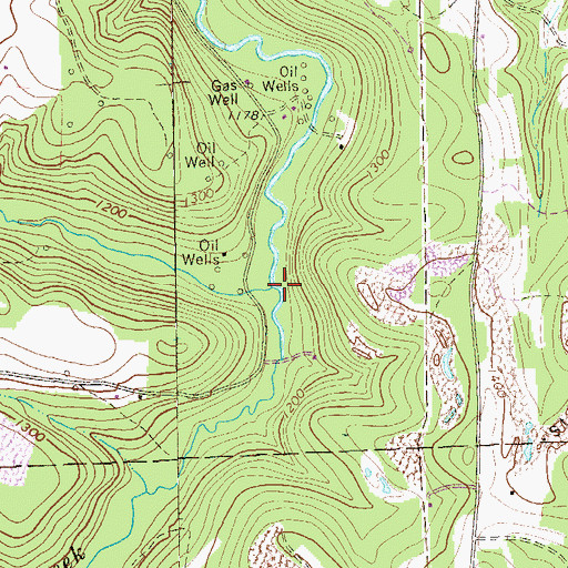 Topographic Map of Silver Creek, PA