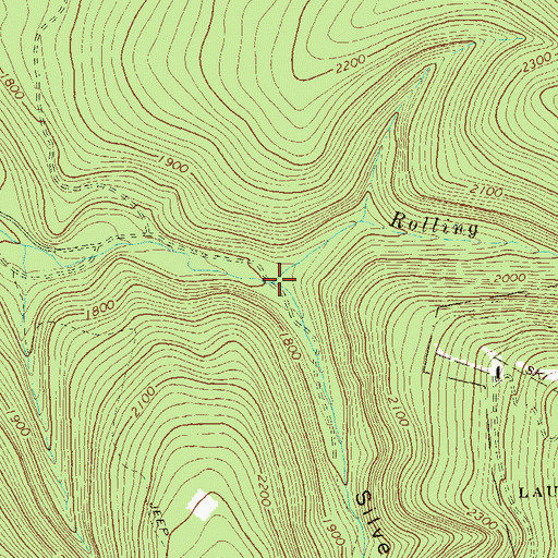 Topographic Map of Bear Creek, PA