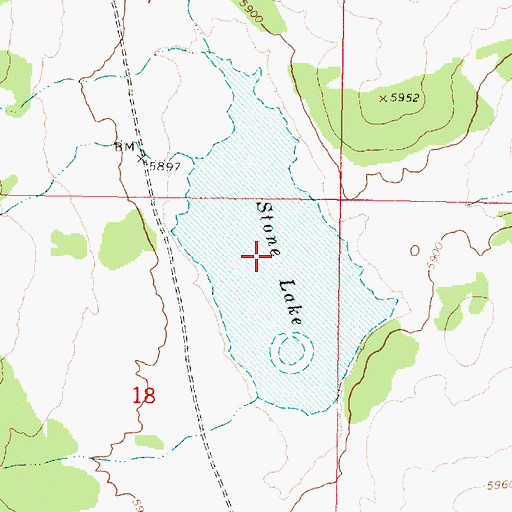 Topographic Map of Stone Lake, AZ