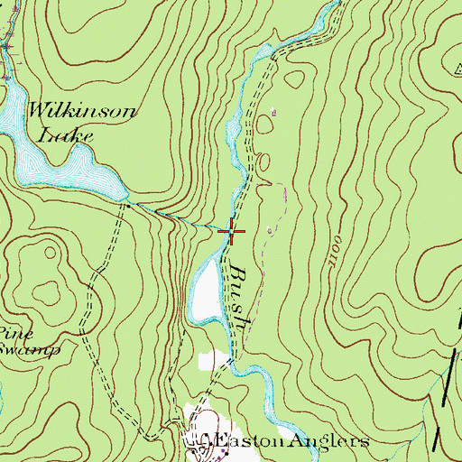 Topographic Map of Sixteenmile Run, PA