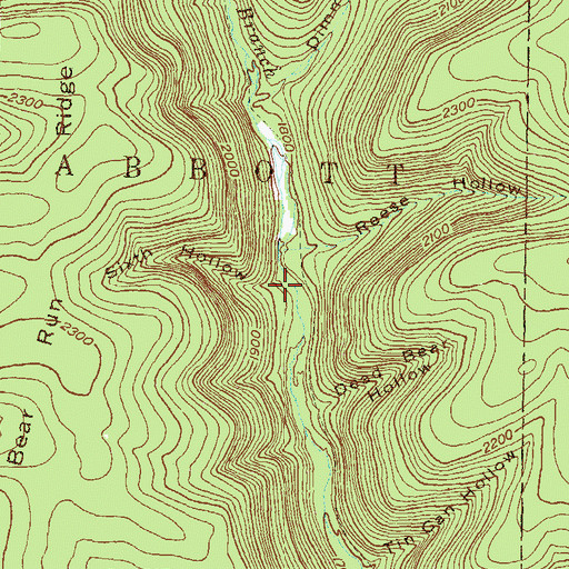 Topographic Map of Sixth Hollow, PA