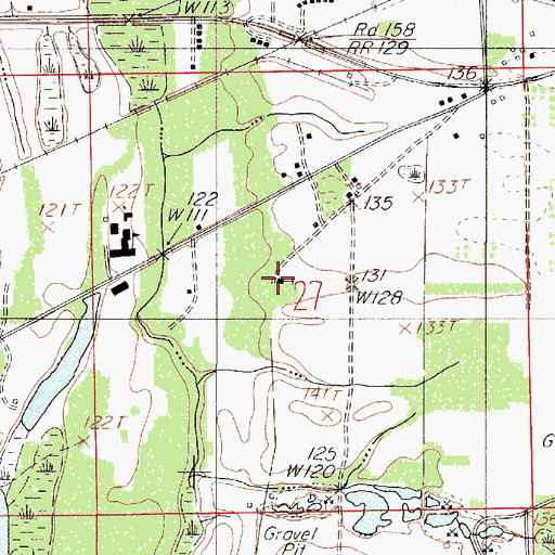 Topographic Map of Galilee Church, AL