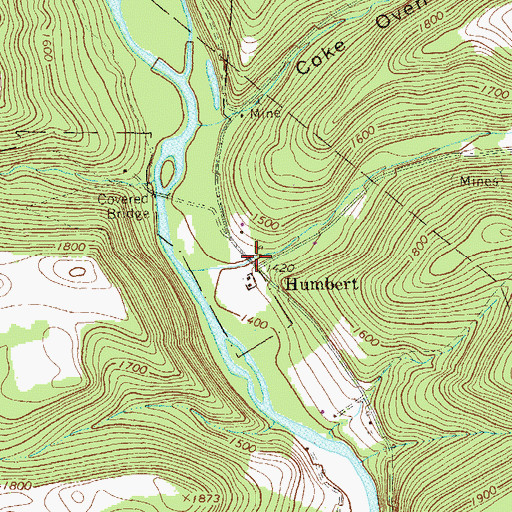 Topographic Map of Smith Hollow, PA
