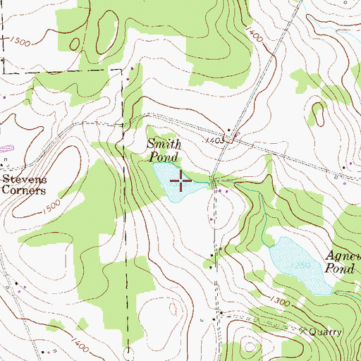 Topographic Map of Smith Pond, PA