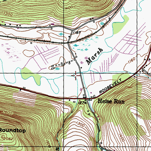 Topographic Map of Smith Run, PA