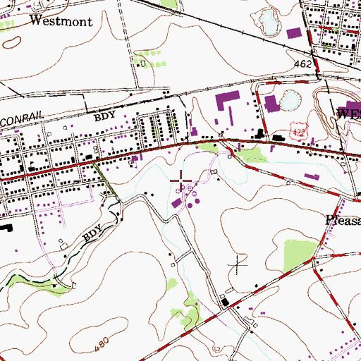Topographic Map of Snitz Creek, PA