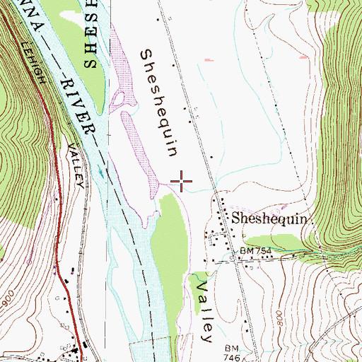 Topographic Map of Snyder Creek, PA