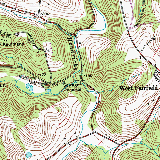 Topographic Map of Snyders Run, PA