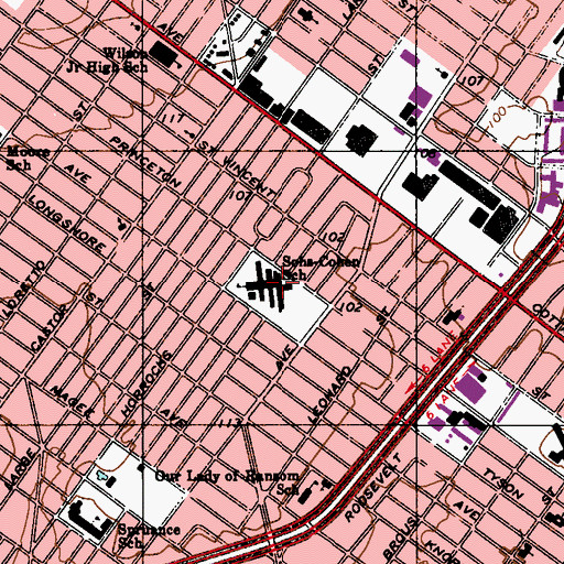 Topographic Map of Sohs-Cohen School, PA