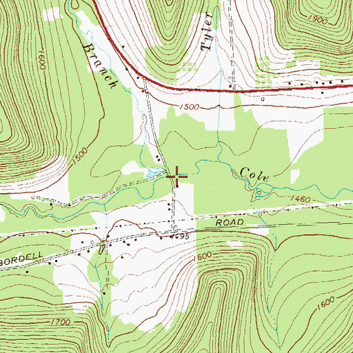 Topographic Map of South Branch Cole Creek, PA