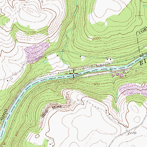 Topographic Map of South Glade Creek, PA