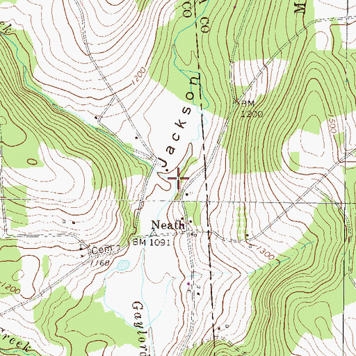 Topographic Map of Southwick Creek, PA
