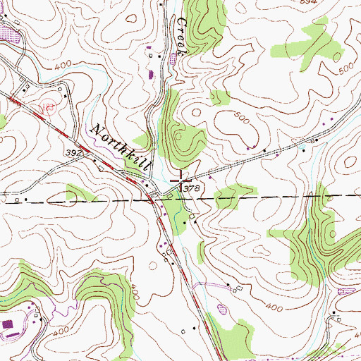 Topographic Map of Spring Creek, PA