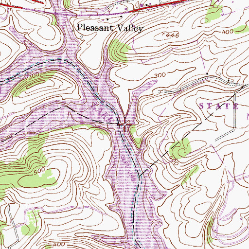 Topographic Map of Spring Creek, PA