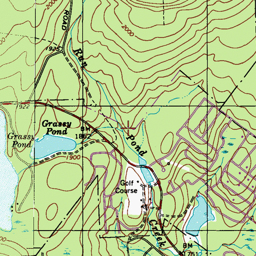 Topographic Map of Spring Run, PA