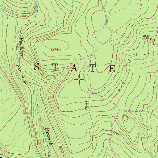 Topographic Map of Sproul State Forest, PA