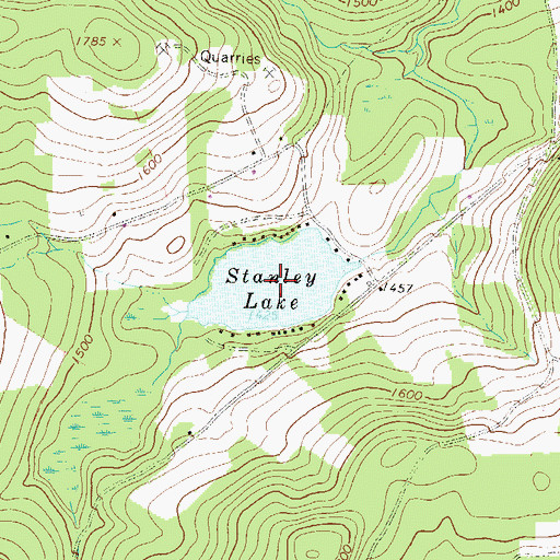 Topographic Map of Stanley Lake, PA