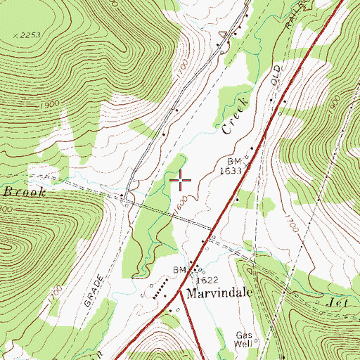 Topographic Map of Stanton Brook, PA
