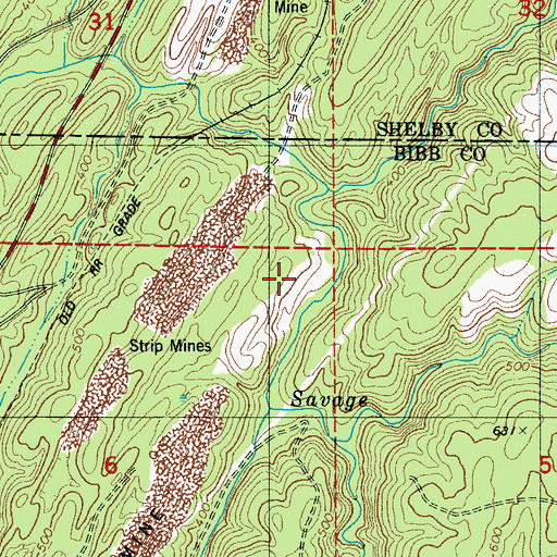 Topographic Map of Garnsey Number 2, AL