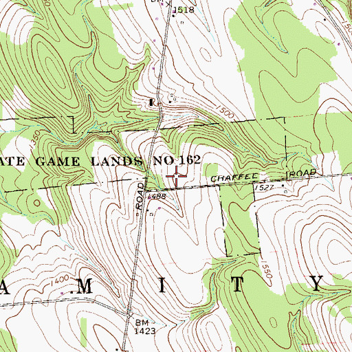 Topographic Map of State Game Lands Number 162, PA