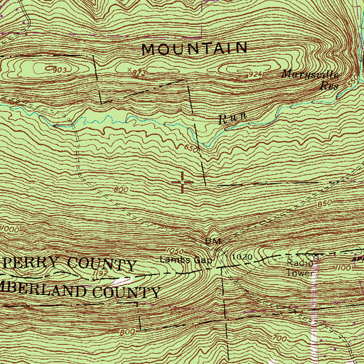 Topographic Map of State Game Lands Number 170, PA