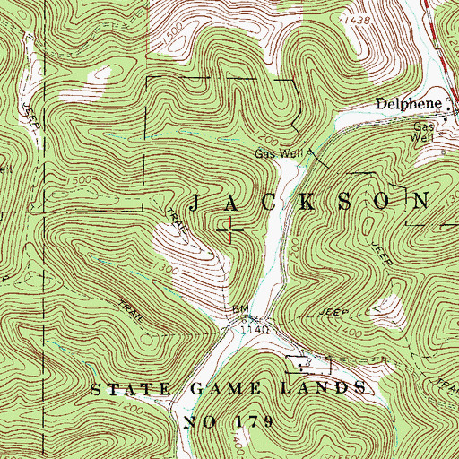 Topographic Map of State Game Lands Number 179, PA