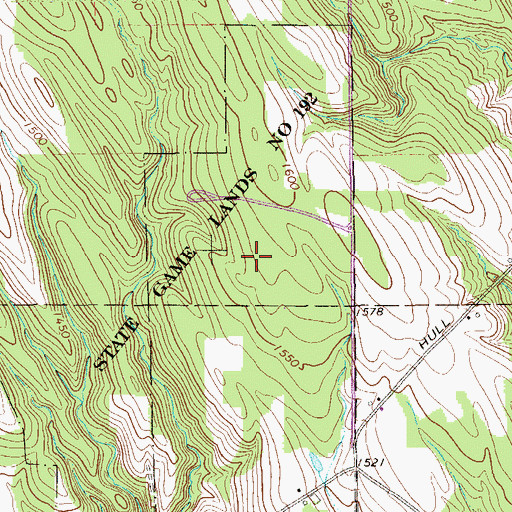 Topographic Map of State Game Lands Number 192, PA