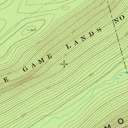 Topographic Map of State Game Lands Number 211, PA