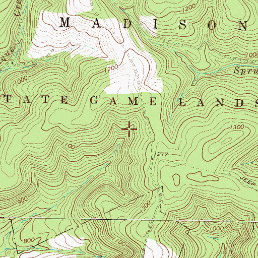 Topographic Map of State Game Lands Number 226, PA