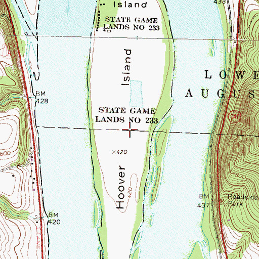 Topographic Map of State Game Lands Number 223, PA
